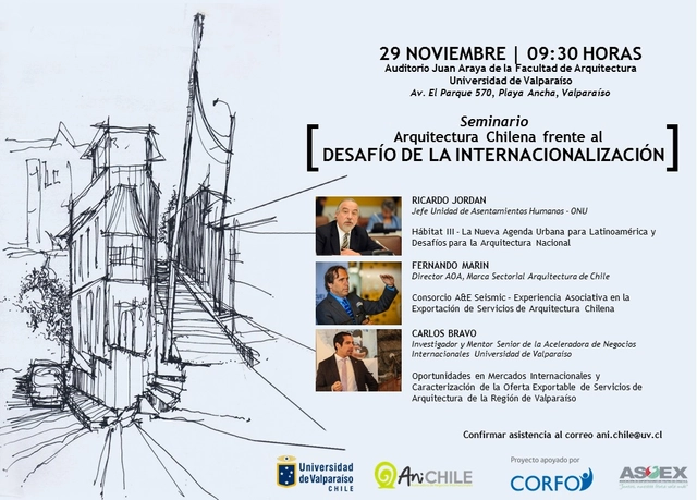 Seminario 'Arquitectura Chilena frente al Desafío de la Internacionalización' / Valparaíso - Imagen Principal
