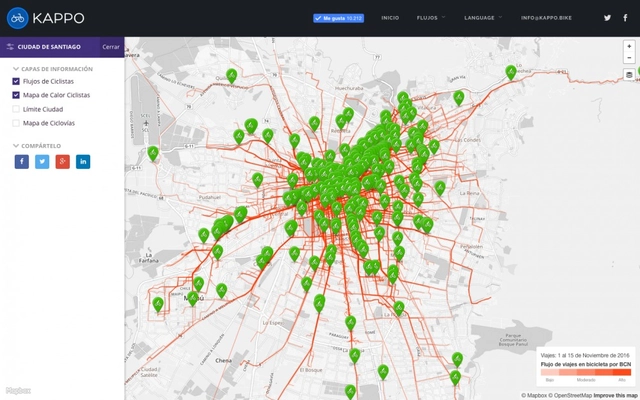 Mapas de calor mostram o fluxo de ciclistas em 9 cidades do mundo - Imagem de Destaque