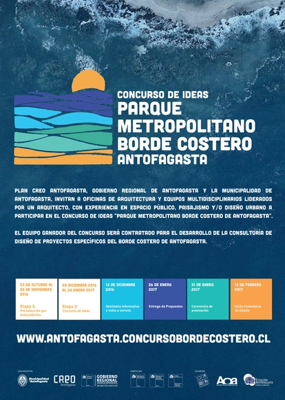 Abren convocatoria internacional para diseñar Parque Metropolitano en el borde costero de Antofagasta, Chile - Imagen Principal