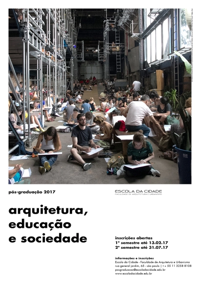 Escola da Cidade abre inscrições para Pós-Graduação 2017 - Imagem de Destaque