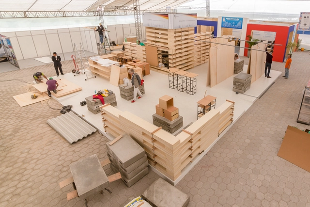 'El Pabellón y su segunda vida': Pabellón Alemán para Habitat III, por Al Borde - Imagen Principal