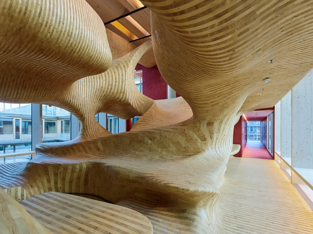 Omicron Campus / Dietrich | Untertrifaller Architekten - Institutional Buildings, Column, Arch, Facade