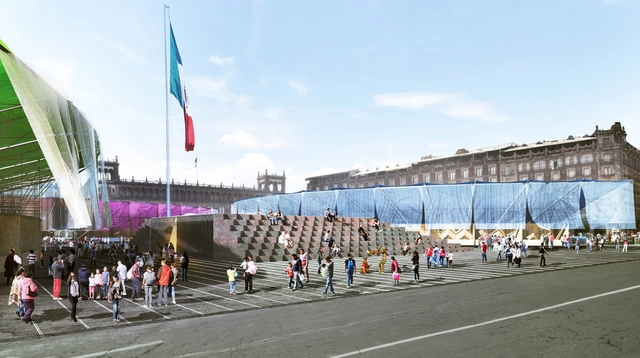 Revelan detalles del proyecto ganador 'Pabellón de la Feria de las Culturas Amigas 2017' en Ciudad de México - Pabellón