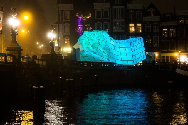 UNStudio + MDT-tex constroem pavilhão biomimético no Amsterdam Light Festival - Imagem de Destaque