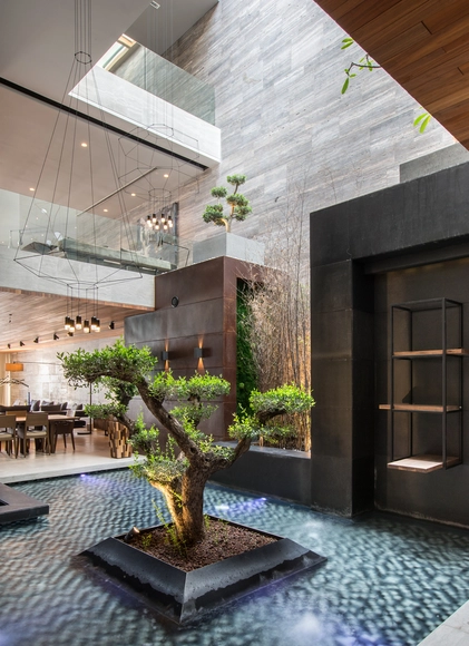 AAK Villa / MORIQ - Houses, Courtyard, Facade, Beam