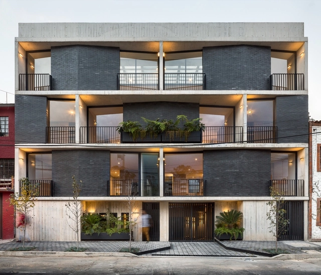 用凝固的墙体来演奏流动的空间 Vivienda Portales / Fernanda Canales - 居住建筑