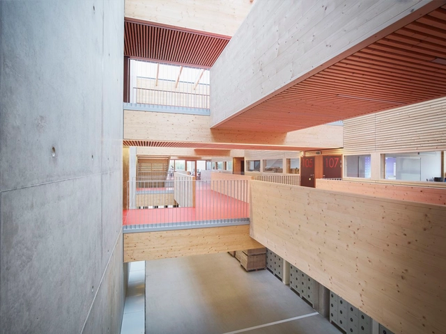 Escola Jean-Monnet / Dietrich | Untertrifaller Architects + CDA Architectes - Escolas