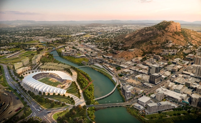 Cox Architecture Wins Competition for North Queensland Rugby Stadium - Featured Image