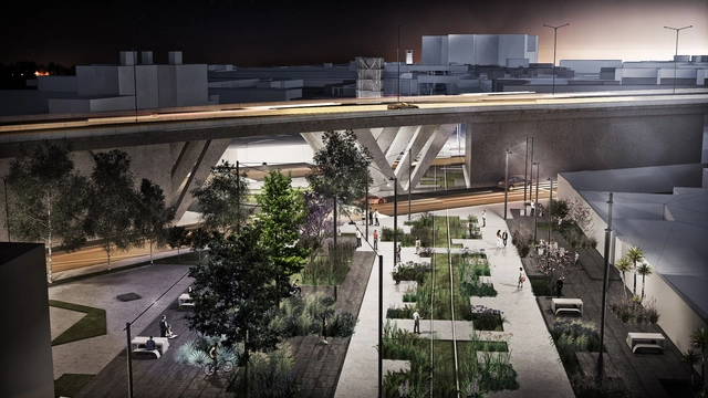 Equipo portugués, tercer lugar del concurso Parque Lineal Ferrocarril de Cuernavaca en Ciudad de México - Imagen Principal