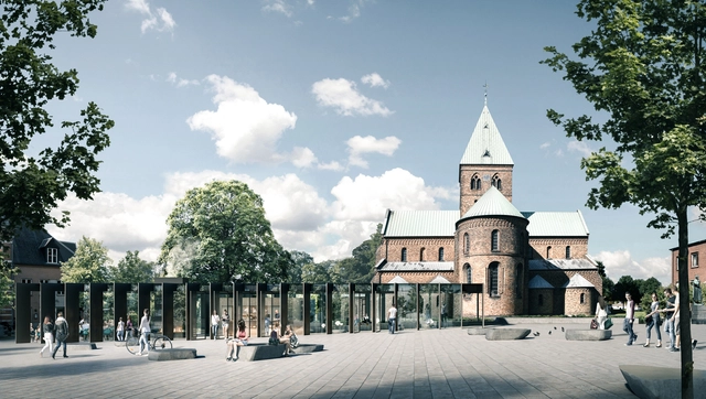 Gottlieb Paludan Architects Win Pavilion Competition in Ringsted Square Denmark - Facade