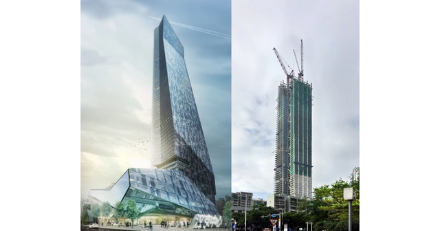 中国汉克中心大厦成为世界上最高的独立核心建筑 - 主图