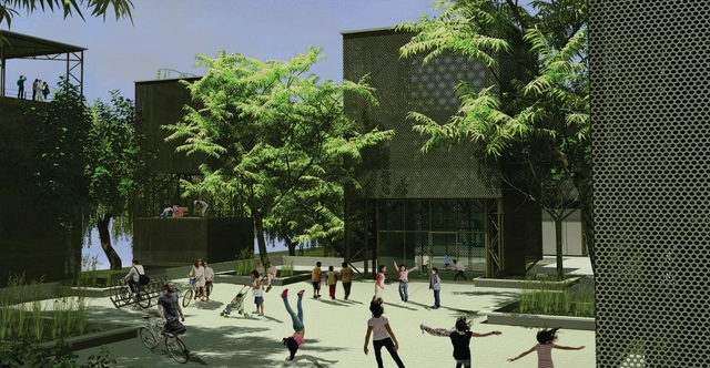 Conoce el primer premio del 9° Concurso Alacero: Etapa local Argentina 2016 - Jardín, Fachada