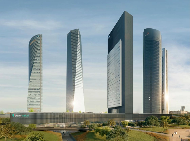 Caleido, o arranha-céu que abrigará o primeiro campus vertical de Madri - Imagem de Destaque