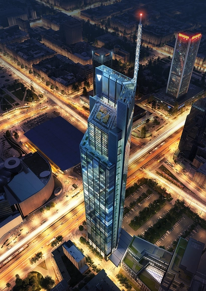 Foster + Partners inicia construcción del edificio más alto de Polonia - Imagen Principal