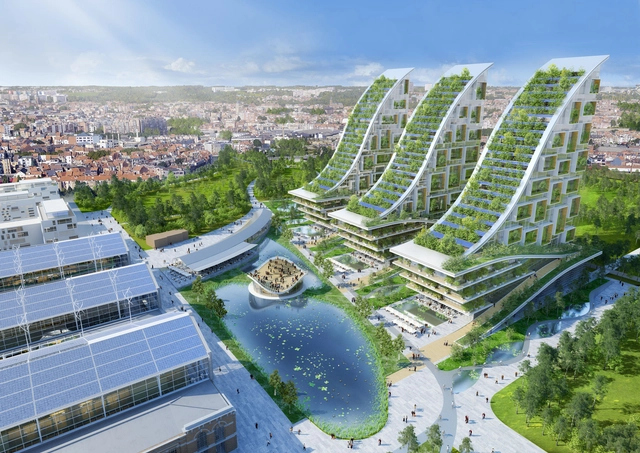 Vincent Callebaut Architectures propõe eco-vizinhança em Bruxelas - Imagem de Destaque