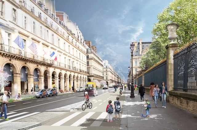 Paris anuncia conjunto de projetos para restringir o uso de automóveis no centro da cidade - Imagem de Destaque
