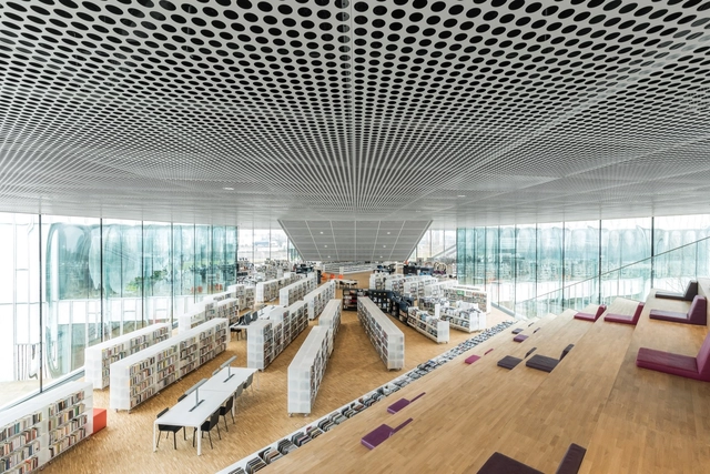 Biblioteca Alexis de Tocqueville / OMA + Barcode Architects - Interiores Culturais