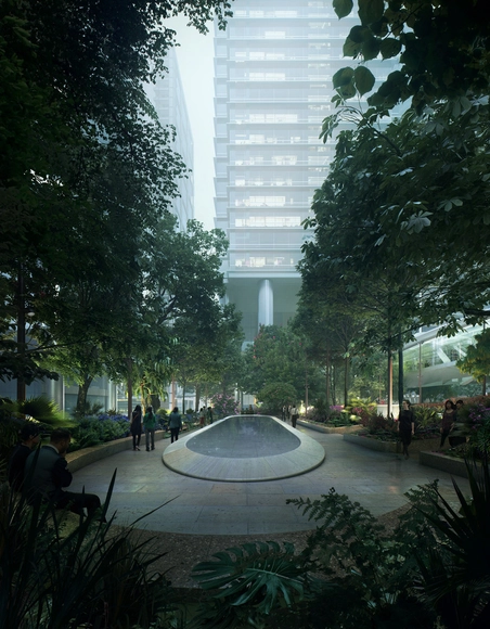 Taikoo Place / Gustafson Porter + Bowman - Garden, Facade, Cityscape