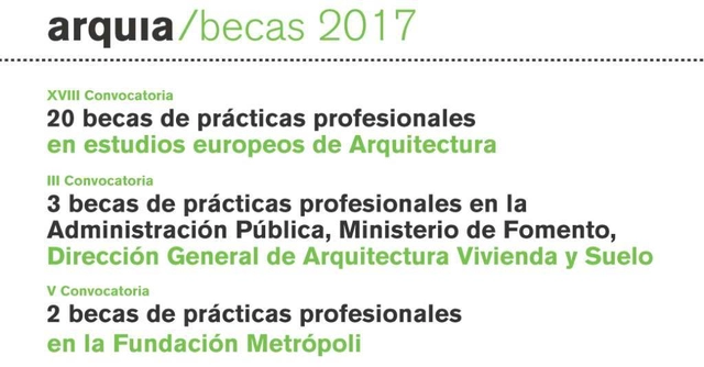 arquia/becas 2017 - Imagen Principal