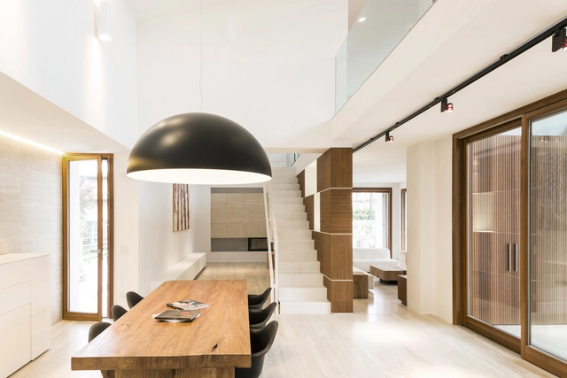 Private House in Forte Dei Marmi  / FABBRICANOVE Architetti - Houses, Kitchen, Door, Beam, Facade, Arch, Table, Countertop, Lighting, Chair