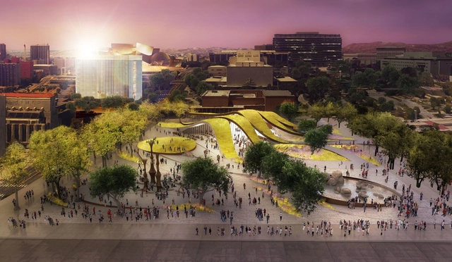 Brooks + Scarpa proponen nuevo parque para el centro de Los Ángeles - Imagen Principal