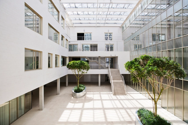 University Psychiatric Centre  / Stéphane Beel Architects - Healthcare Architecture, Courtyard, Facade