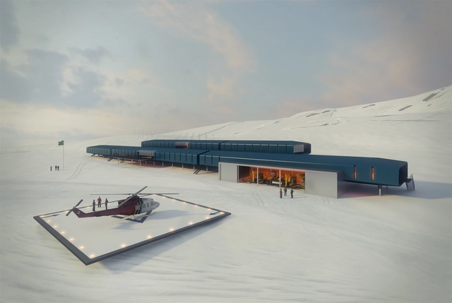 Protótipo da base brasileira na Antártica começa a ser construído na China - Imagem de Destaque