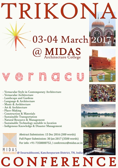 2017 Biennial TRIKONA Conference: VERNACULAR - Featured Image