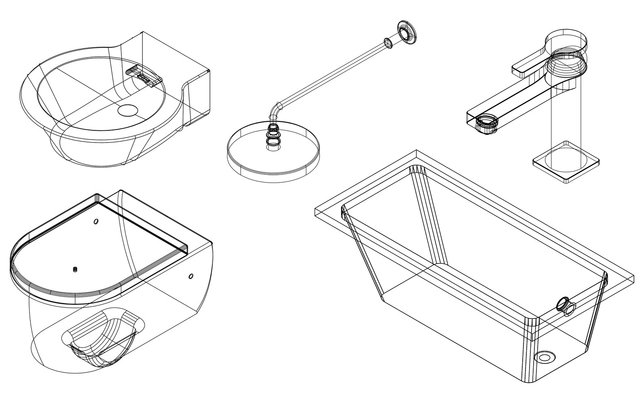 Descarga archivos CAD para tu proyecto: Artefactos para Baños - Imagen Principal