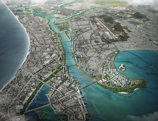Primeiro lugar no Concurso Internacional de Projeto Paisagístico para o Rio Han, no Vietnã  - Costa