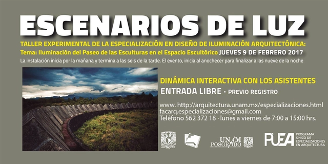 Escenarios de luz: Iluminación del paseo de las esculturas en el espacio escultórico - Imagen Principal