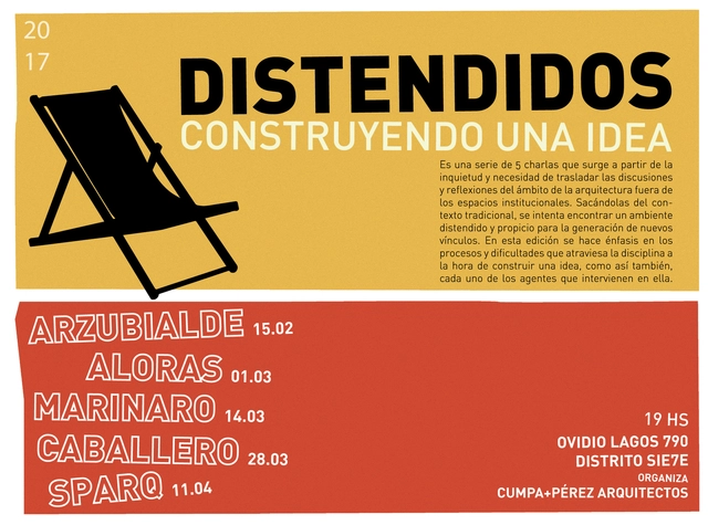 Distendidos: Construyendo una Idea - 5 charlas cada 15 días / Rosario - Imagen Principal