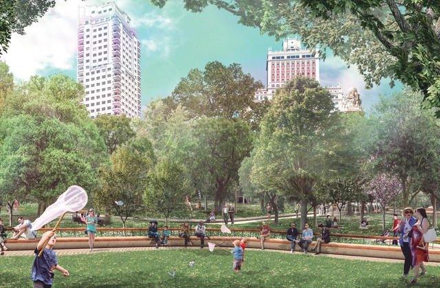 Welcome Mother Nature, proyecto ganador para la nueva Plaza de España de Madrid - Imagen Principal