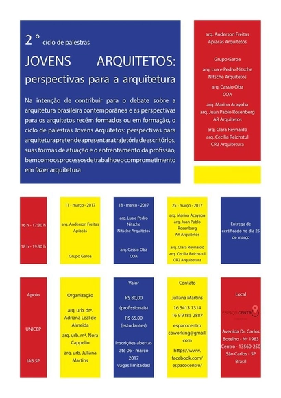 2º Ciclo de Palestras Jovens Arquitetos - Imagem de Destaque