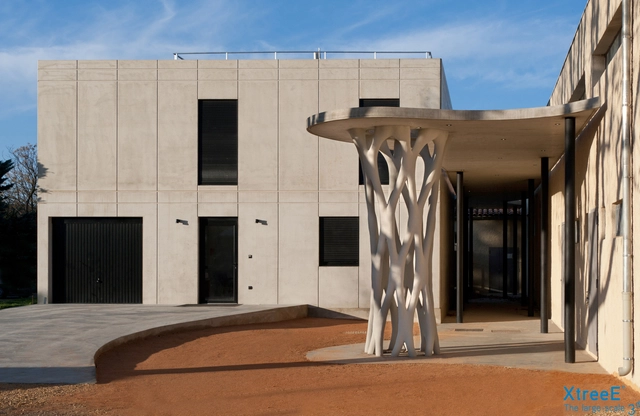Esta compleja columna de hormigón se construyó con encofrados impresos en 3D - Imagen Principal