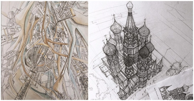 Belos croquis de arquitetura que provam que o desenho à mão continua bem vivo - Imagem de Destaque