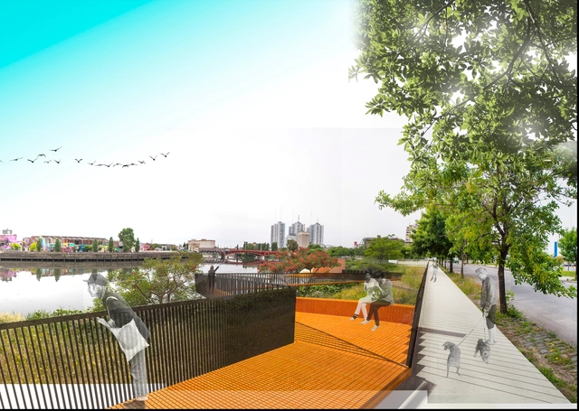 Conoce el primer premio del Concurso Nueva Imagen Urbana Puerta de Acceso Municipio de Avellaneda, Argentina - Fachada