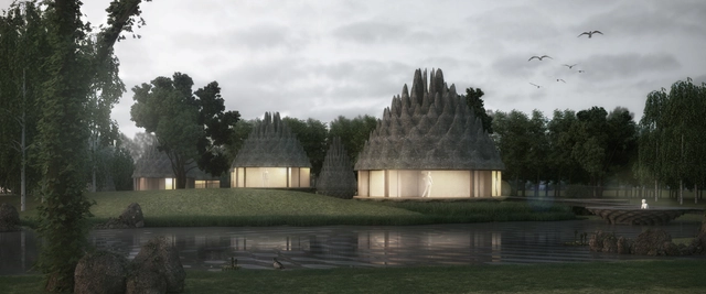 Inflatable ETFE Roofs Give This Resort its Pinecone-Like Forms - Featured Image