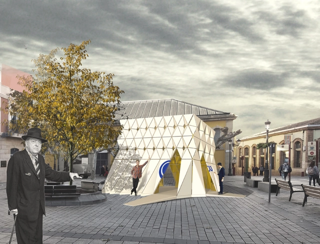 Concéntrico 03 presenta diseños ganadores de pabellón e intervención en la plaza de Revellín - Imagen Principal