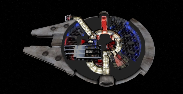 Toma un paseo en este modelo 3D del Millennium Falcon de Star Wars - Imagen Principal
