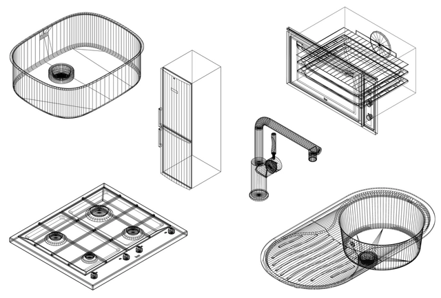 Descarga archivos CAD para tu proyecto: Artefactos para Cocinas - Imagen Principal