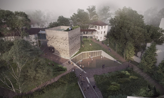 Arquitectura en Estudio, finalista del nuevo edificio de prácticas musicales de Universidad de Los Andes - Otros Edificios, Fachada