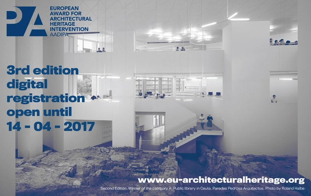 Call for Submissions to 3rd Edition of European Award for Architectural Heritage Intervention AADIPA - Featured Image