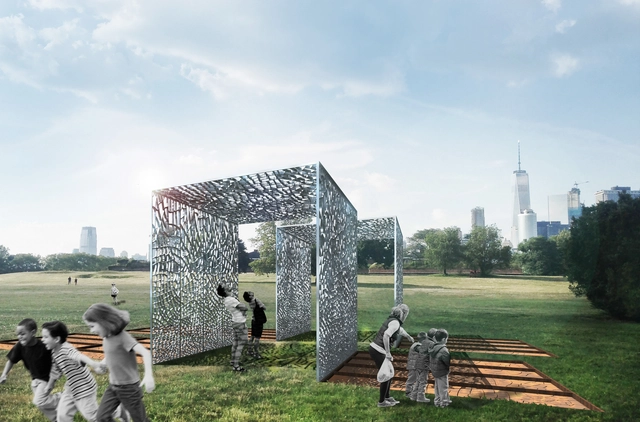 Pavilion Made from Aluminum Cans and Cracked Clay Wins 2017 City of Dreams Competition - Featured Image