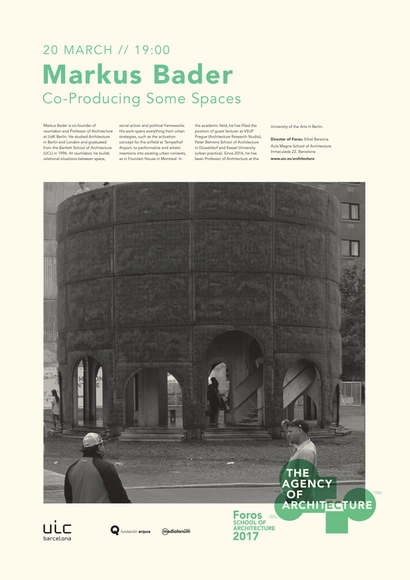 Conferencia de Markus Bader, miembro de Raumlabor, en Foros 2017 - Imagen Principal