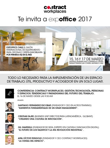 Seminario Contract Workplaces en EXPOFFICE 2017: Gestión, Tecnología, Personas y Espacios - Imagen Principal