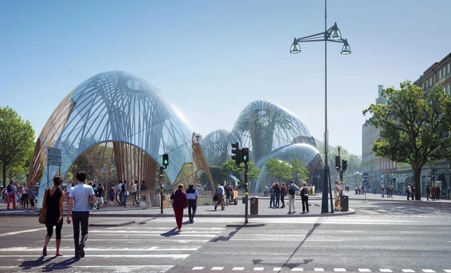 Utopia Arkitekter Proposes Public Park in Stockholm Shrouded in Glass - Featured Image