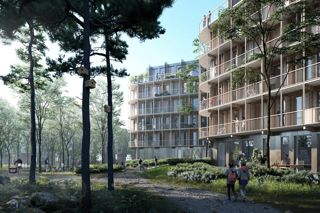 Kjellander Sjöberg Designs Four Cross-Laminated Timber Blocks to Enrich the Uppsala Cityscape - Sustainability
