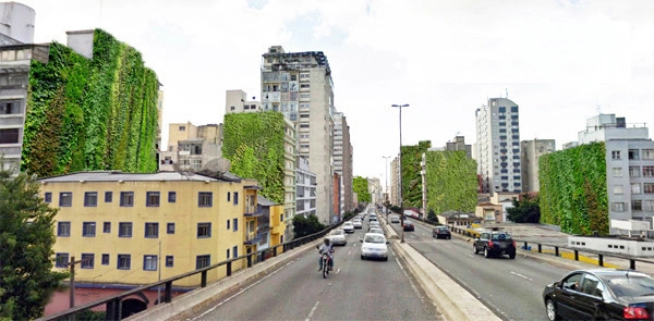 Jardim vertical substituirá grafite apagado na Avenida 23 de Maio em São Paulo - Imagem de Destaque