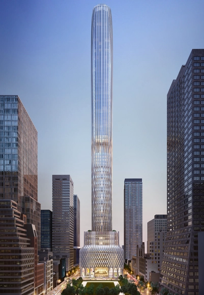 Zaha Hadid Architects Reveals Designs for Supertall Mixed-Use Skyscraper in New York  - Featured Image